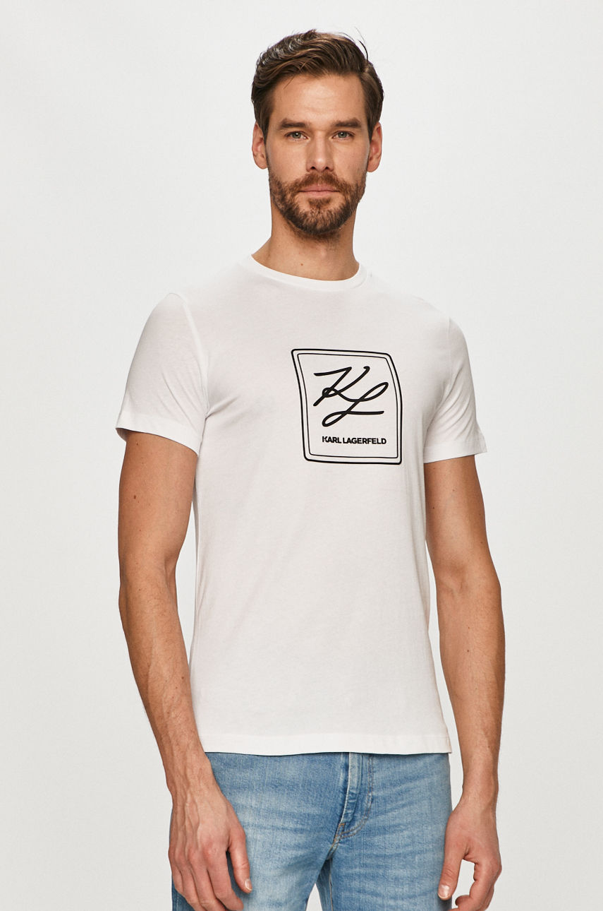 Karl Lagerfeld - T-shirt biały 511224.755041