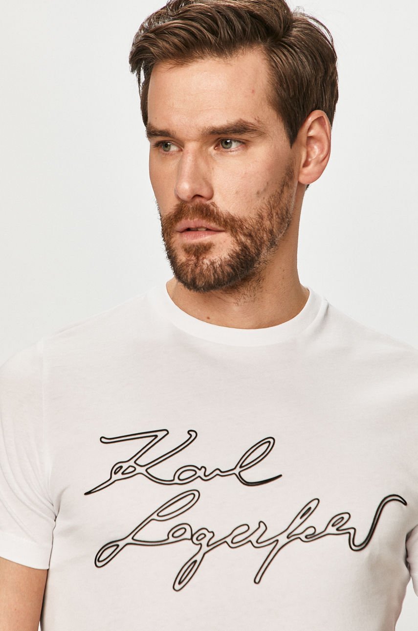 Karl Lagerfeld - T-shirt biały 511224.755044