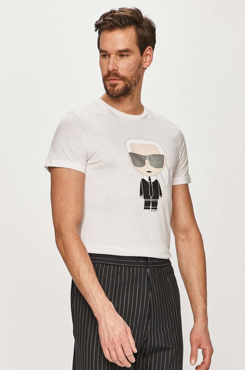 Karl Lagerfeld - T-shirt biały 511251.755061