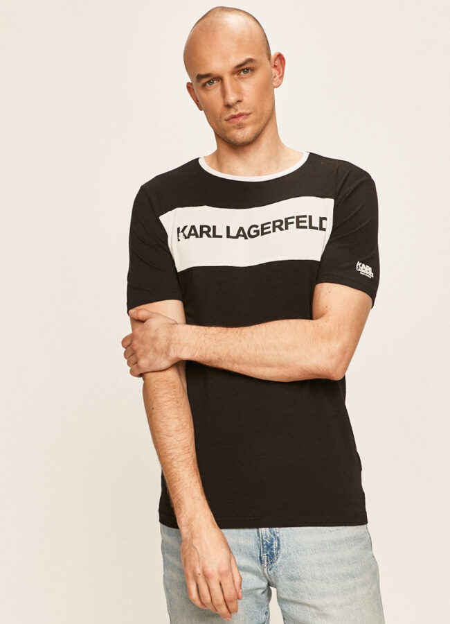 Karl Lagerfeld - T-shirt czarny KL18TS02