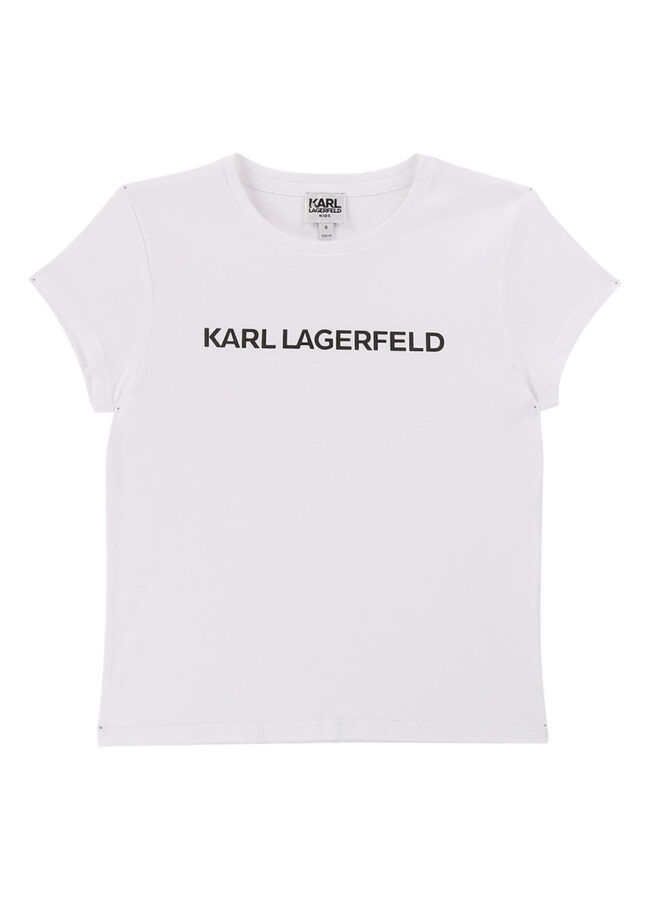 Karl Lagerfeld - T-shirt dziecięcy 114-150 cm biały Z15222