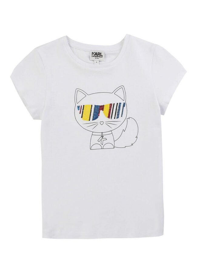 Karl Lagerfeld - T-shirt dziecięcy 156-162 cm multikolor Z15223.156.162