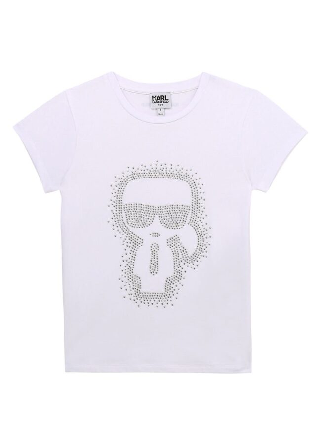 Karl Lagerfeld - T-shirt dziecięcy biały Z15298.114.150