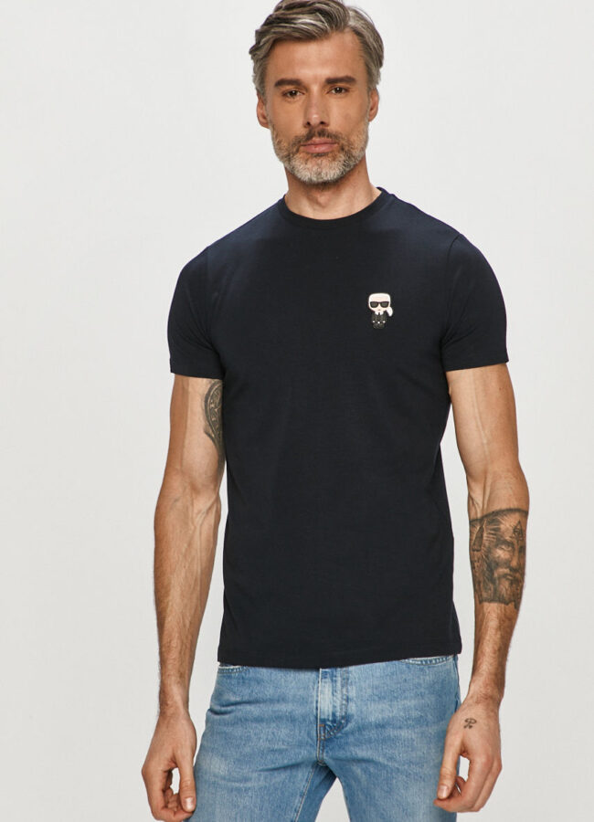 Karl Lagerfeld - T-shirt granatowy 511221.755025