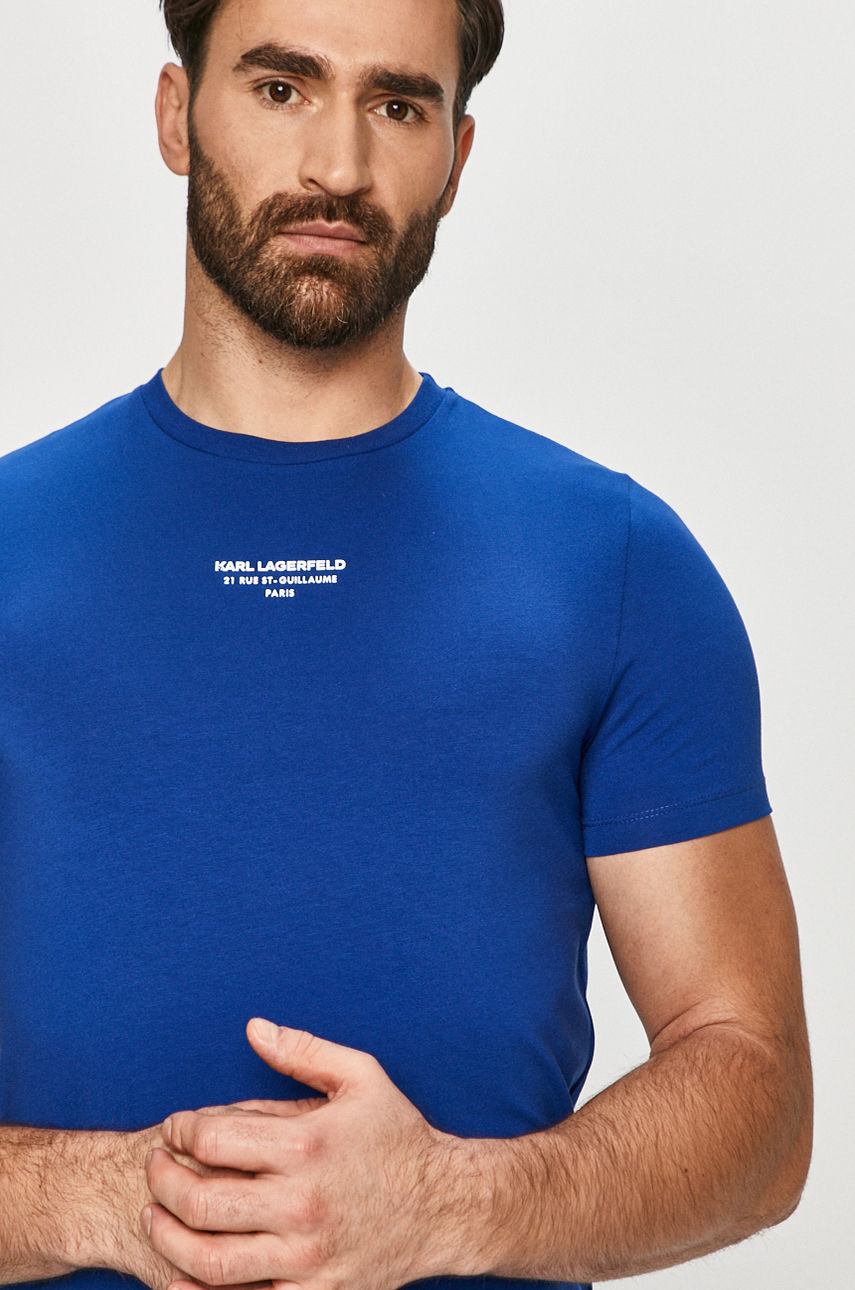 Karl Lagerfeld - T-shirt niebieski 511221.755034