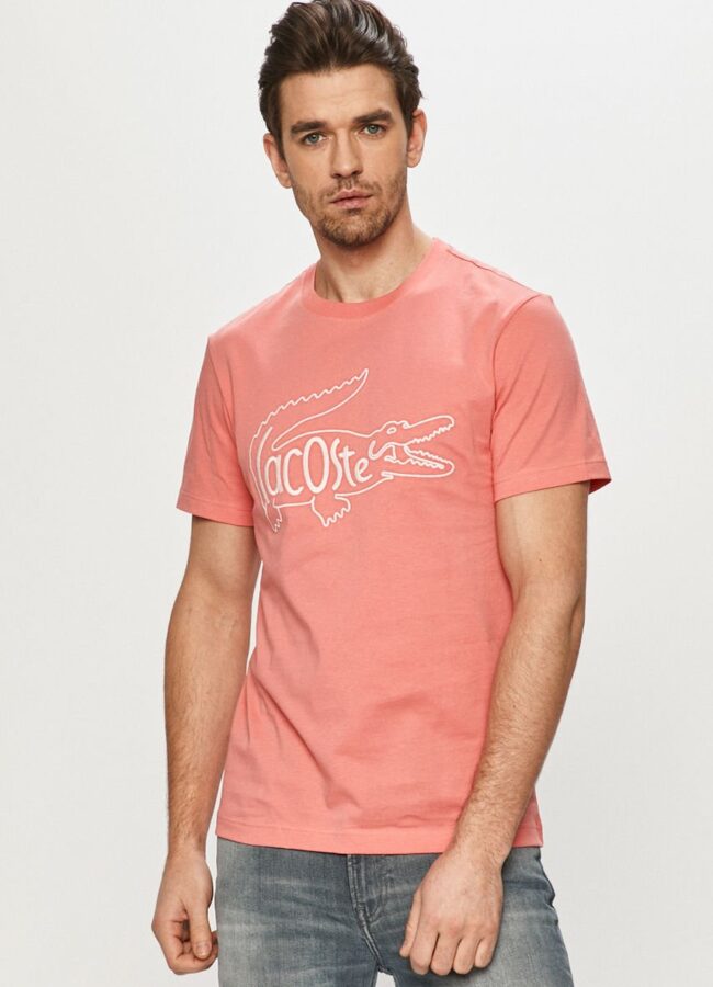Lacoste - T-shirt brudny róż TH0051