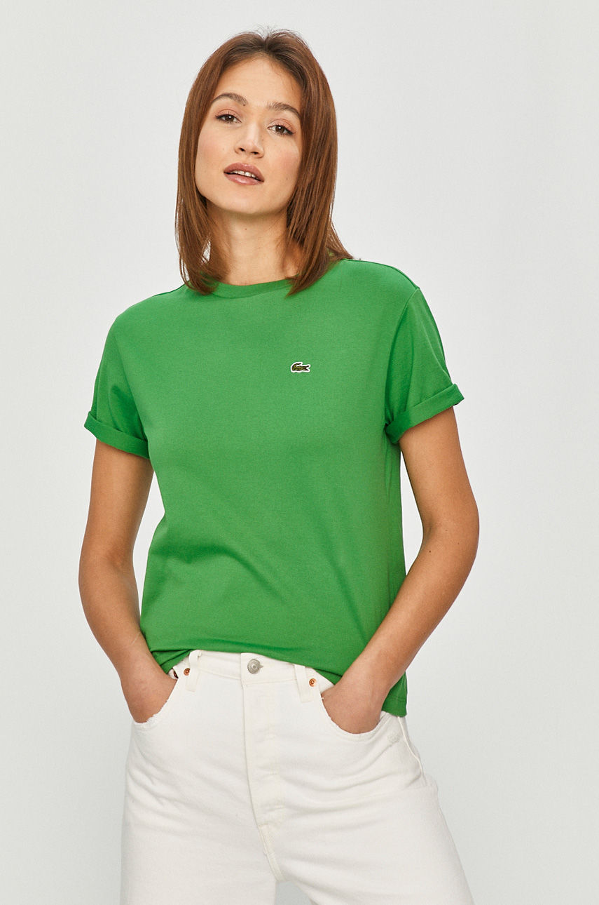 Lacoste - T-shirt ostry zielony TF5441