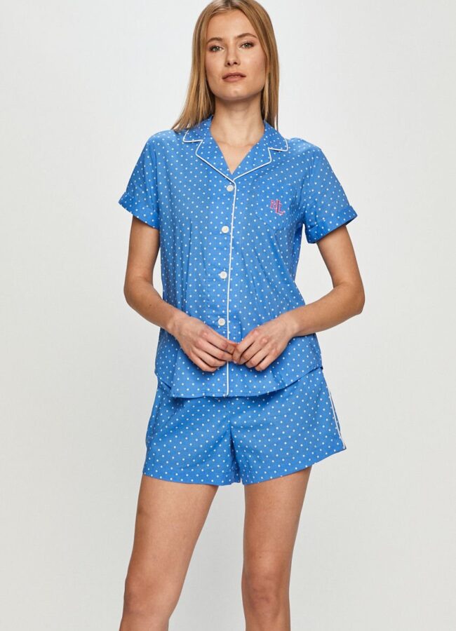 Lauren Ralph Lauren - Piżama niebieski ILN12055