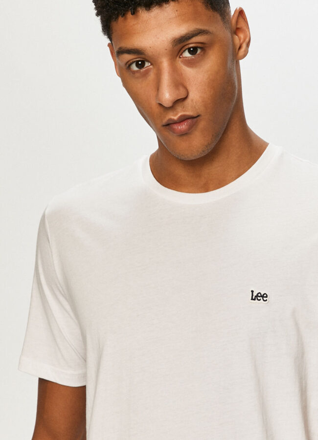 Lee - T-shirt biały L60UFQ12