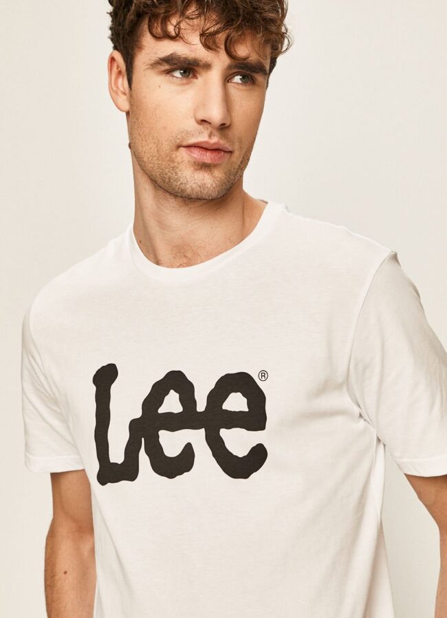 Lee - T-shirt biały L65QAI12