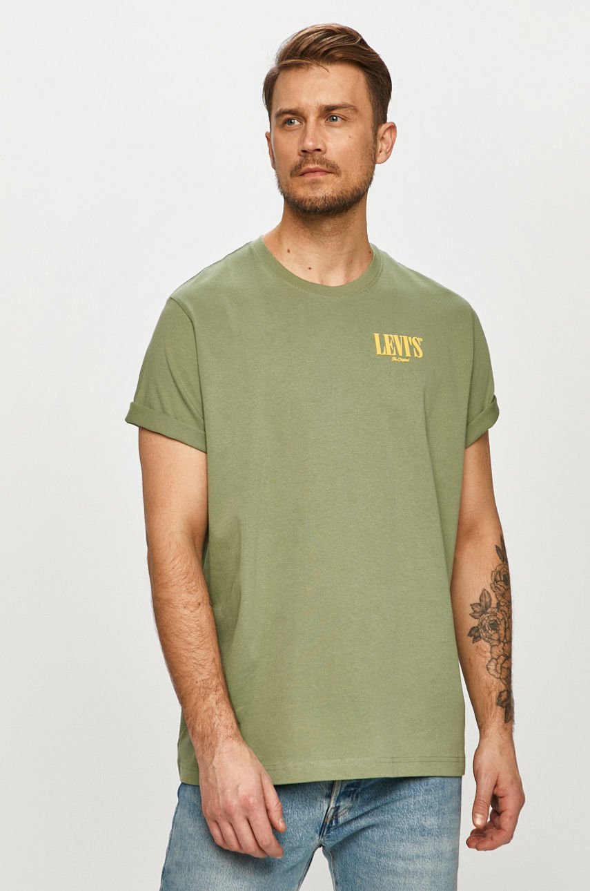 Levi's - T-shirt brudny zielony 16143.0015