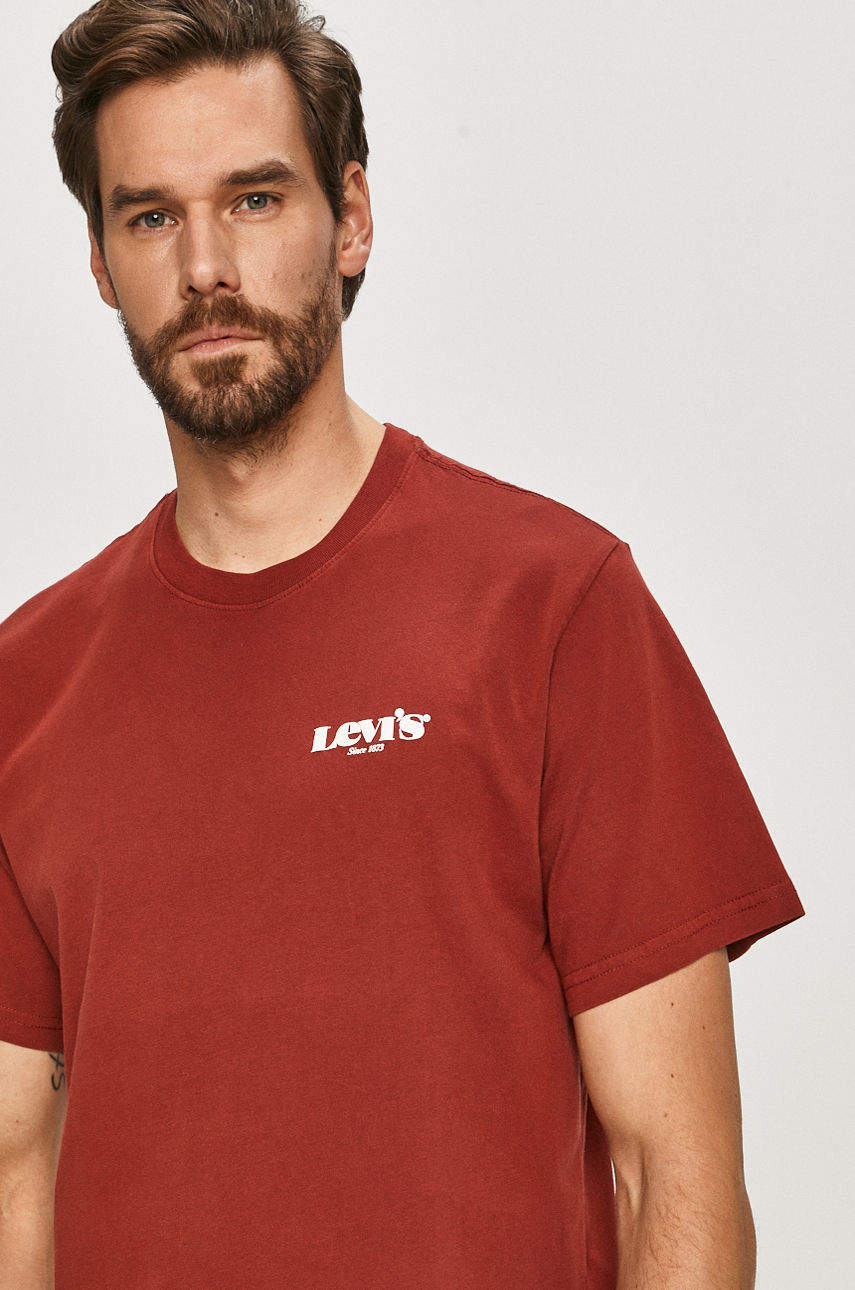 Levi's - T-shirt kasztanowy 16143.0088
