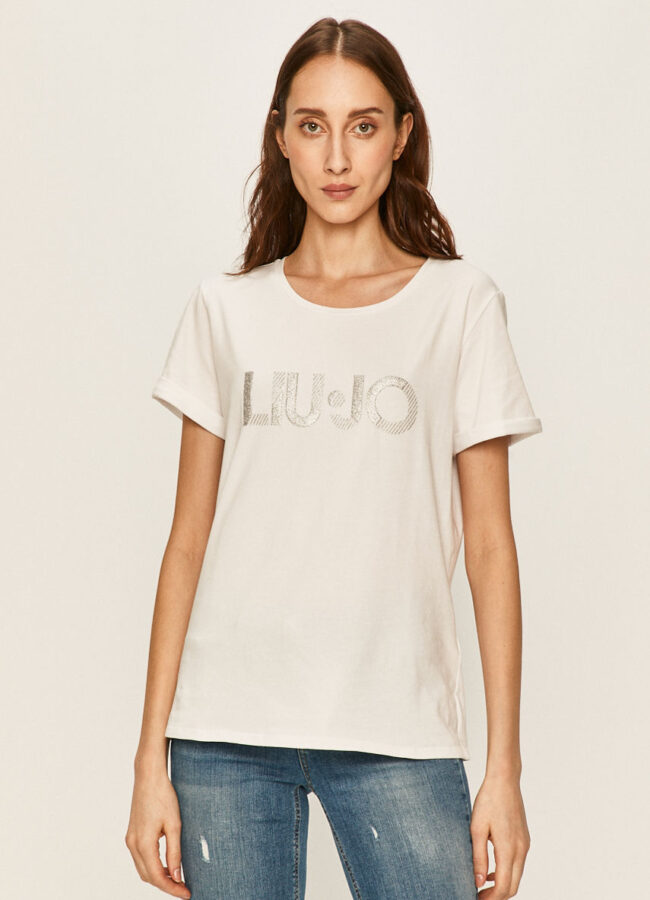 Liu Jo - T-shirt biały TA0108.J5003
