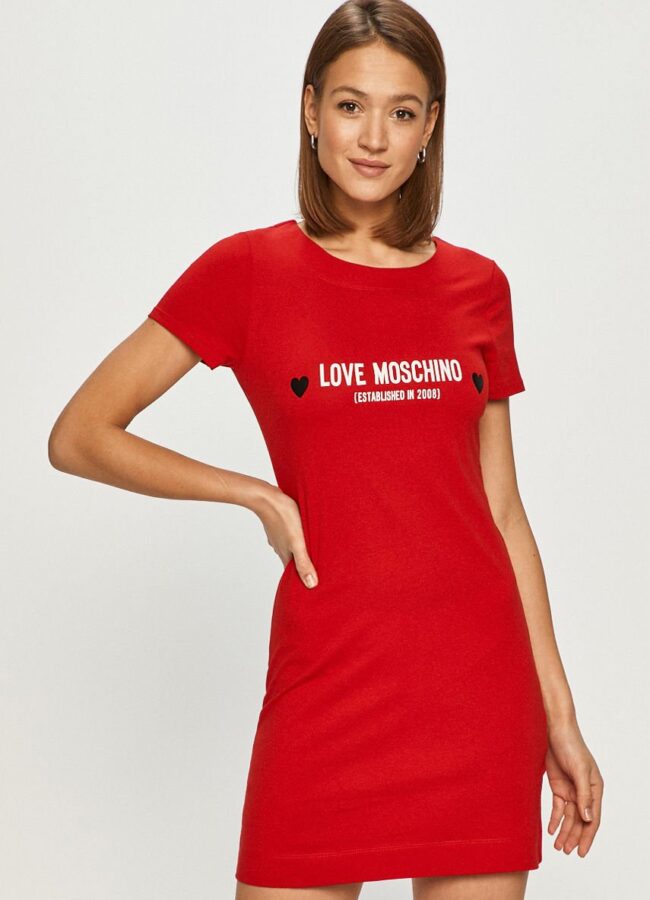 Love Moschino - Sukienka czerwony W.5.929.13.M.3876
