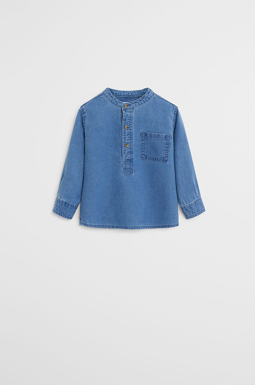 Mango Kids - Koszula dziecięca Pol 80-104 cm niebieski 67066717
