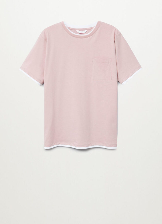 Mango Kids - T-shirt dziecięcy ESTEBAN różowy 87001527