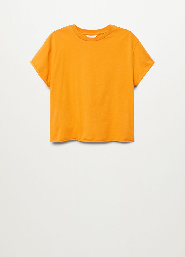 Mango Kids - T-shirt dziecięcy ROLL żółty 87000559