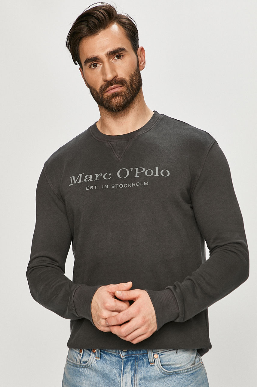 Marc O'Polo - Bluza bawełniana grafitowy M22410054020