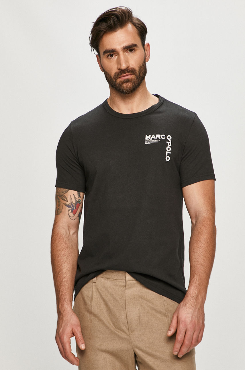 Marc O'Polo - T-shirt czarny 122201651020