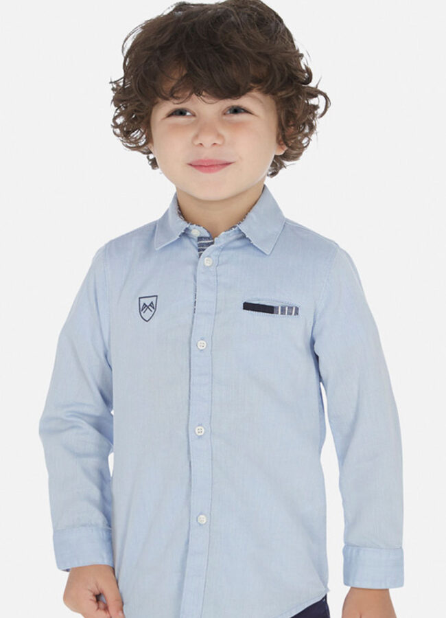 Mayoral - Koszula dziecięca 92-134 cm jasny niebieski 3171.5A.MINI