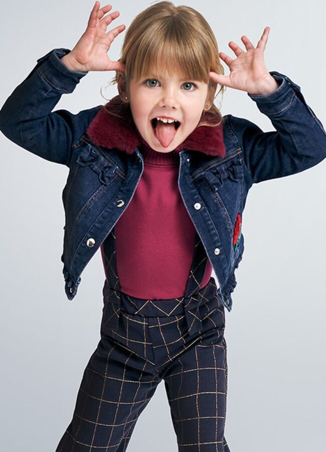 Mayoral - Kurtka jeansowa dziecięca 92-134 cm stalowy niebieski 4406.6D.MINI