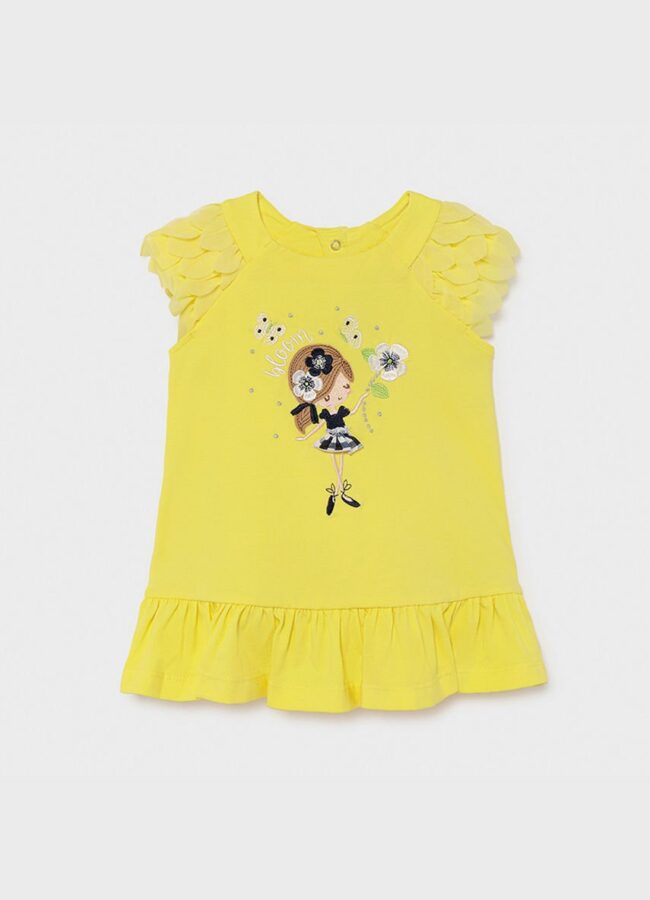 Mayoral - Sukienka dziecięca żółty 1975.4C.BABY
