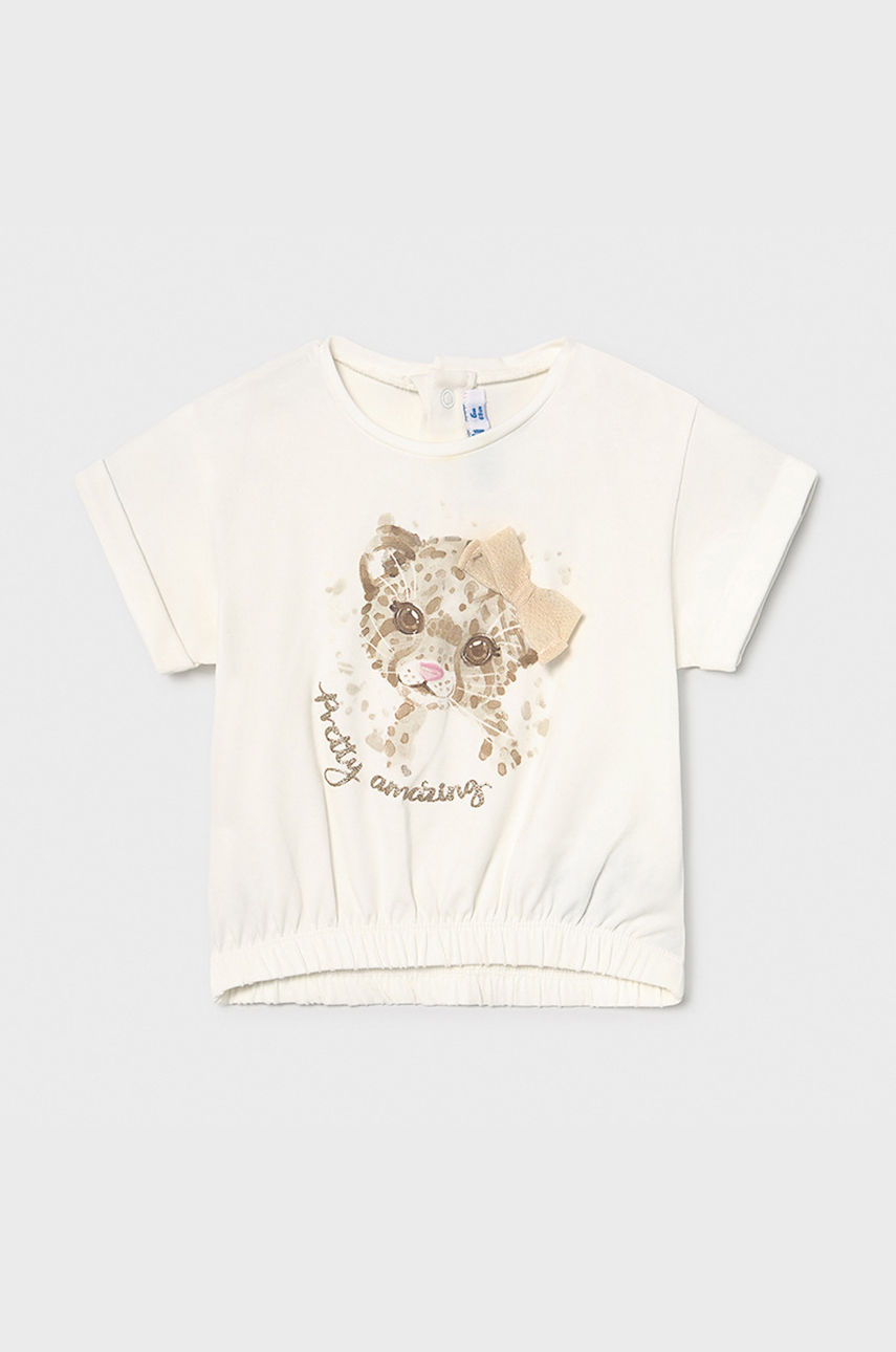 Mayoral - T-shirt dziecięcy 74-98 cm kremowy 1092.4D.BABY