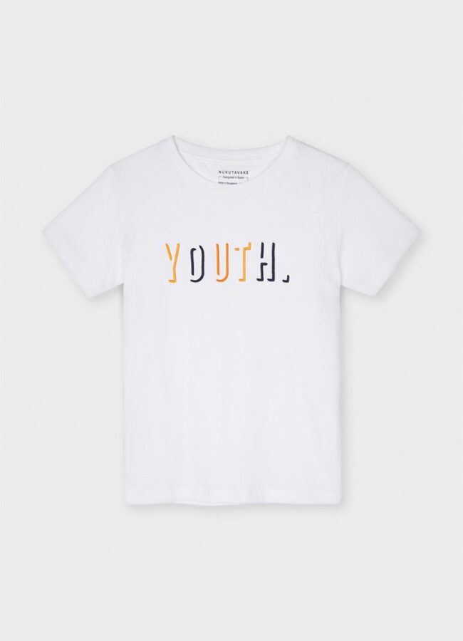 Mayoral - T-shirt dziecięcy biały 840.7D.JUNIOR