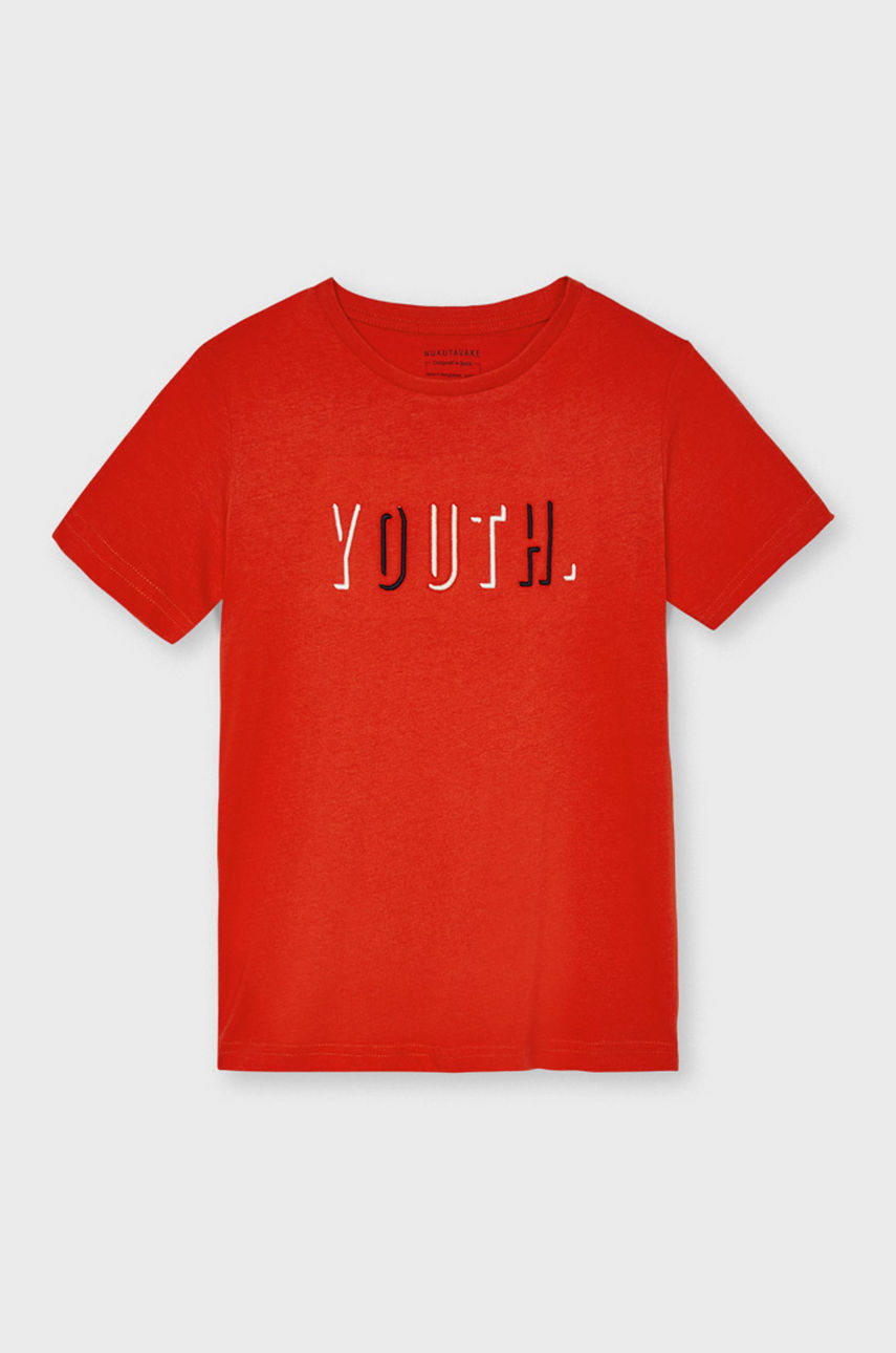 Mayoral - T-shirt dziecięcy czerwony 840.7D.JUNIOR