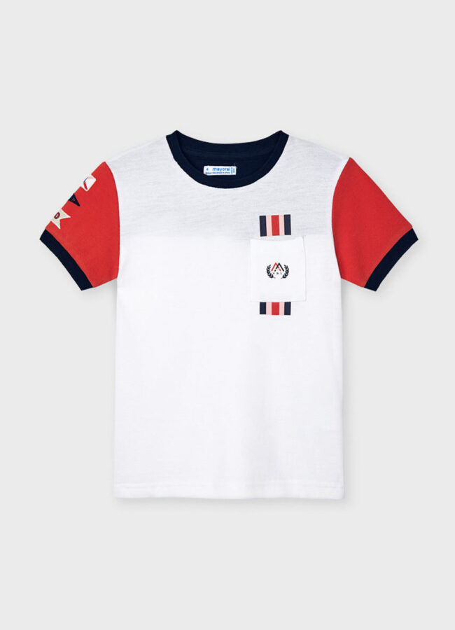 Mayoral - T-shirt dziecięcy ostry czerwony 3046.5H.MINI