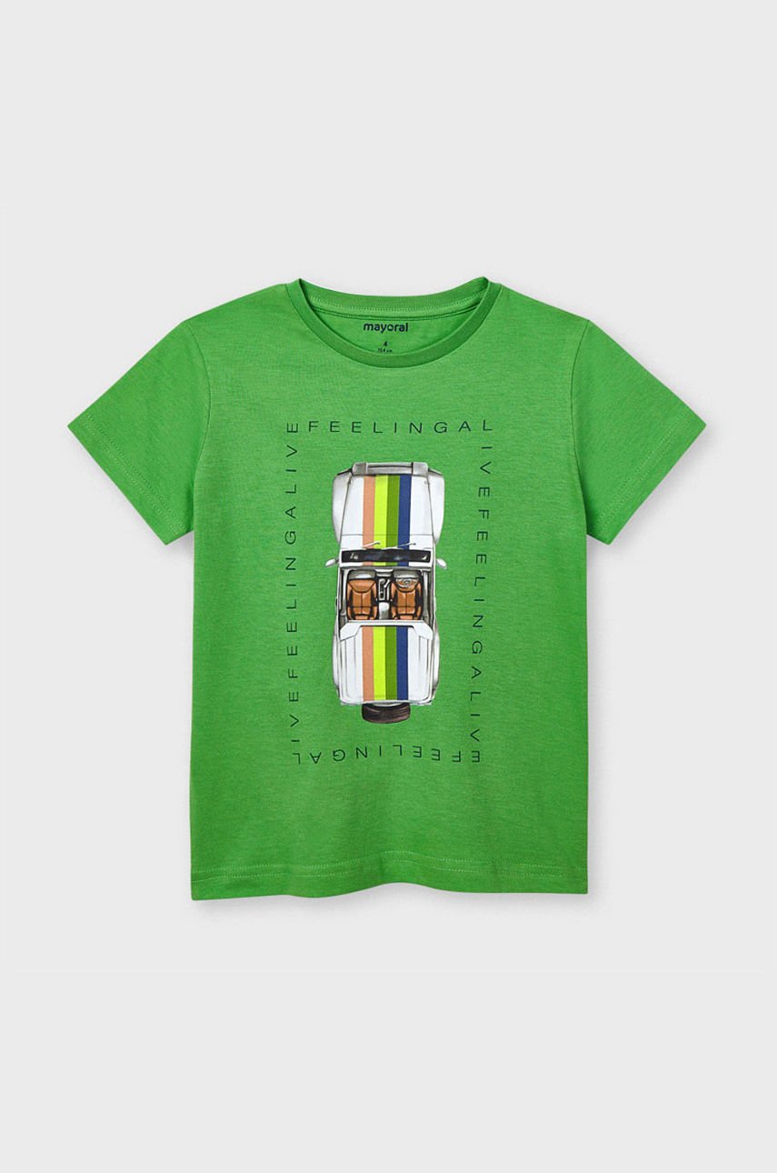 Mayoral - T-shirt dziecięcy ostry zielony 3039.5D.MINI