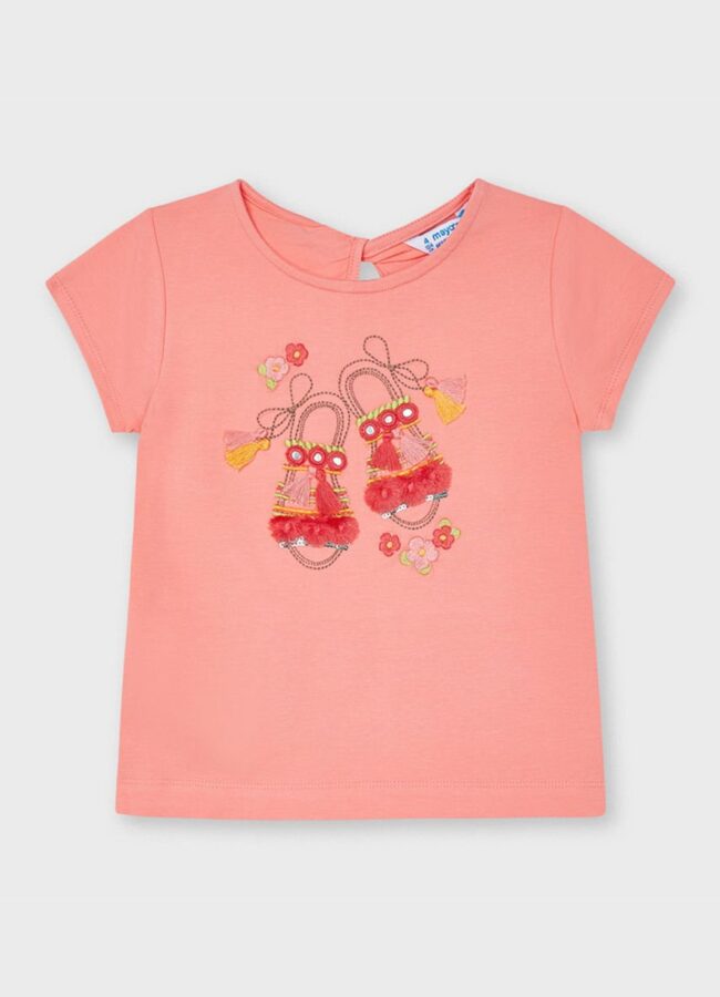 Mayoral - T-shirt dziecięcy różowy 3014.6H.MINI