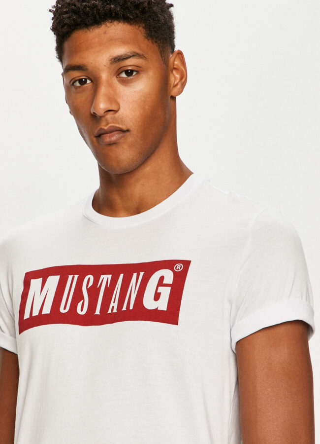 Mustang - T-shirt biały 1010372.2045