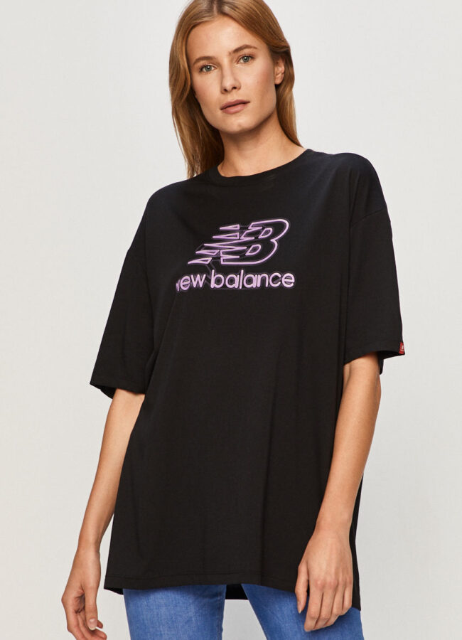 New Balance - T-shirt czarny WT01537BK