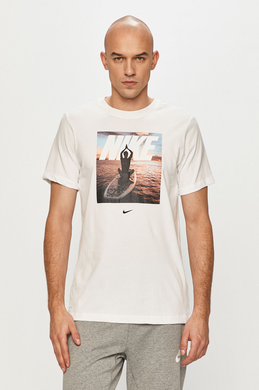 Nike - T-shirt biały DA0655
