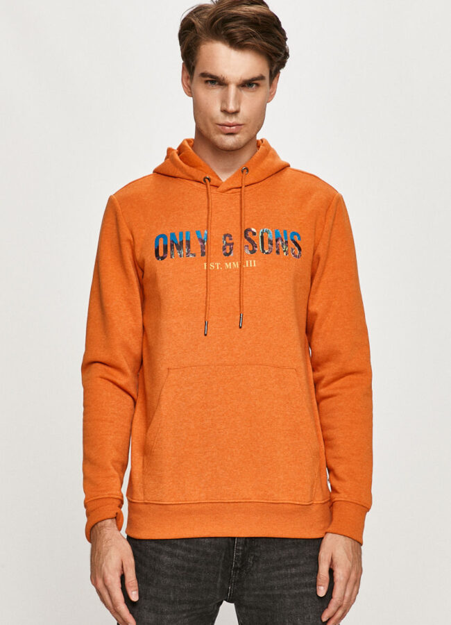 Only & Sons - Bluza pomarańczowy 22017497
