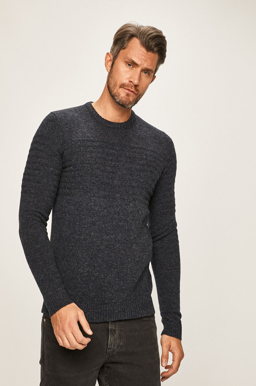 Only & Sons - Sweter granatowy 22014423