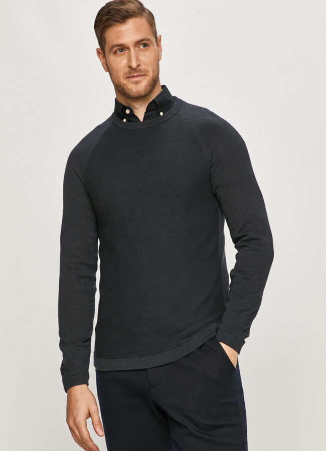 Only & Sons - Sweter granatowy 22015044