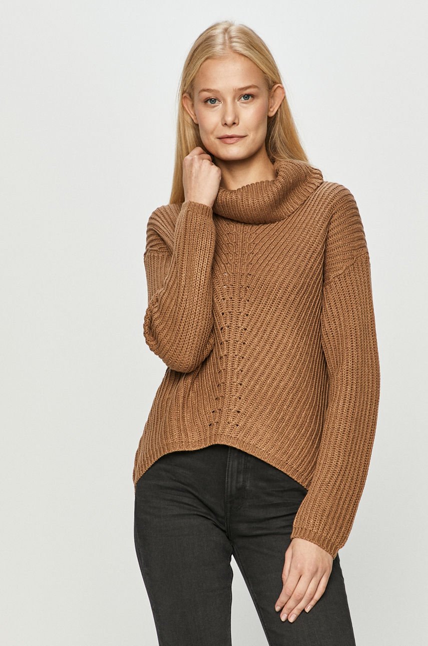 Only - Sweter brązowy 15211792