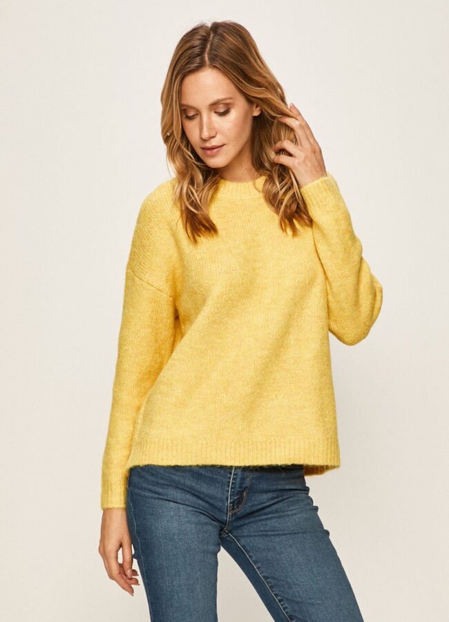 Only - Sweter żółty 15189234