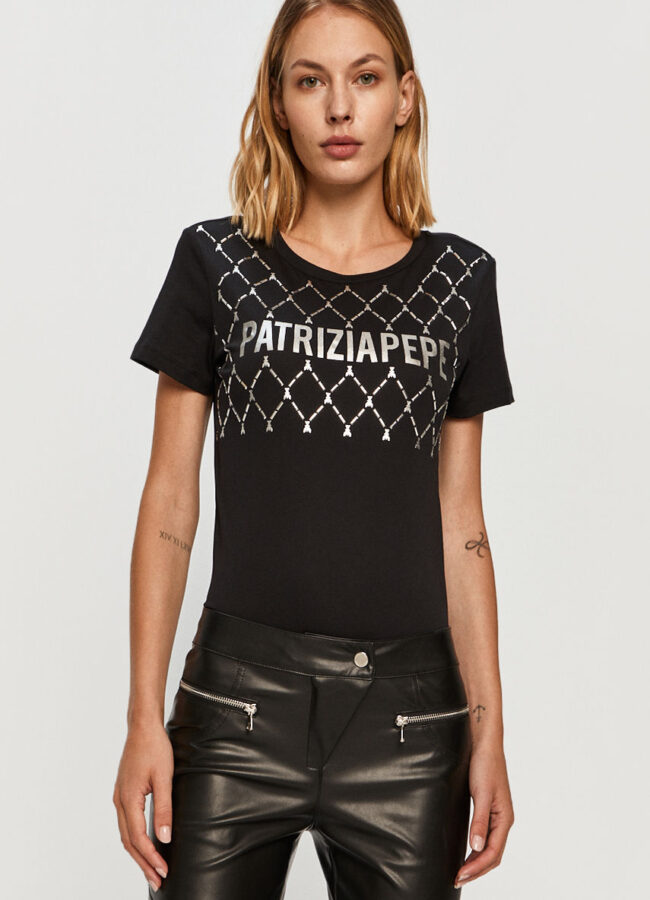Patrizia Pepe - T-shirt czarny 8M1119.A4V5