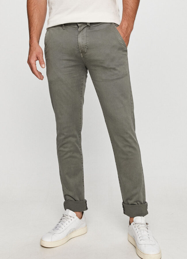 Pepe Jeans - Spodnie Sloane brudny zielony PM210564C34.964