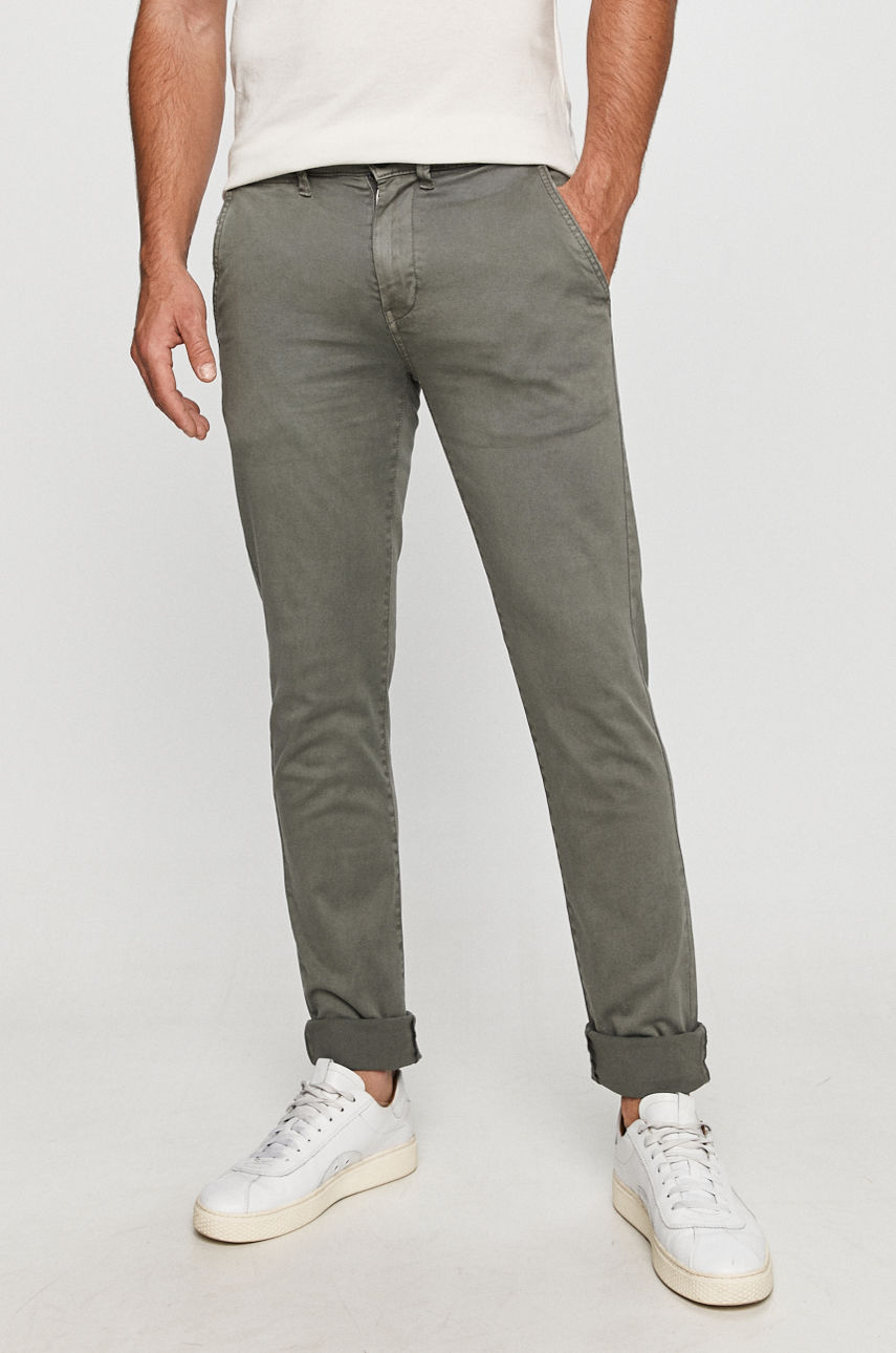 Pepe Jeans - Spodnie Sloane brudny zielony PM210564C34.964