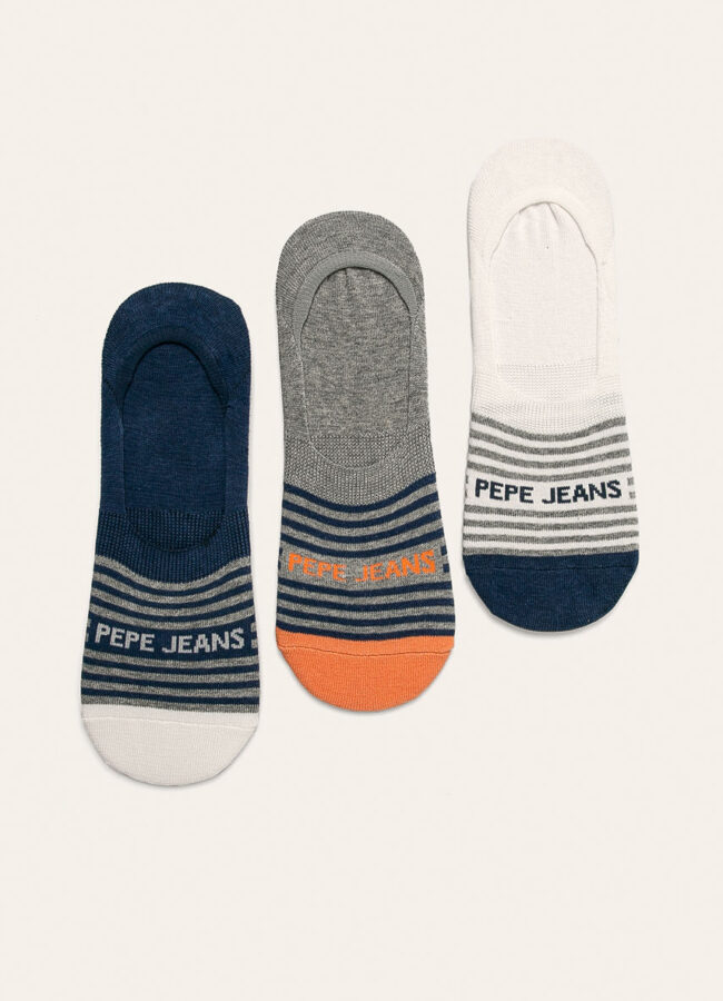 Pepe Jeans - Stopki Kolne (3-pack) niebieski PMU10605.0AA