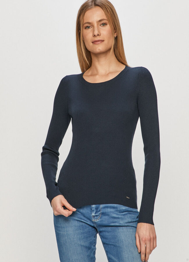 Pepe Jeans - Sweter Claire granatowy PL701719.592