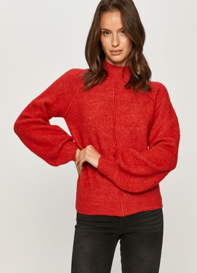Pepe Jeans - Sweter Clotilde czerwony PL701519.242