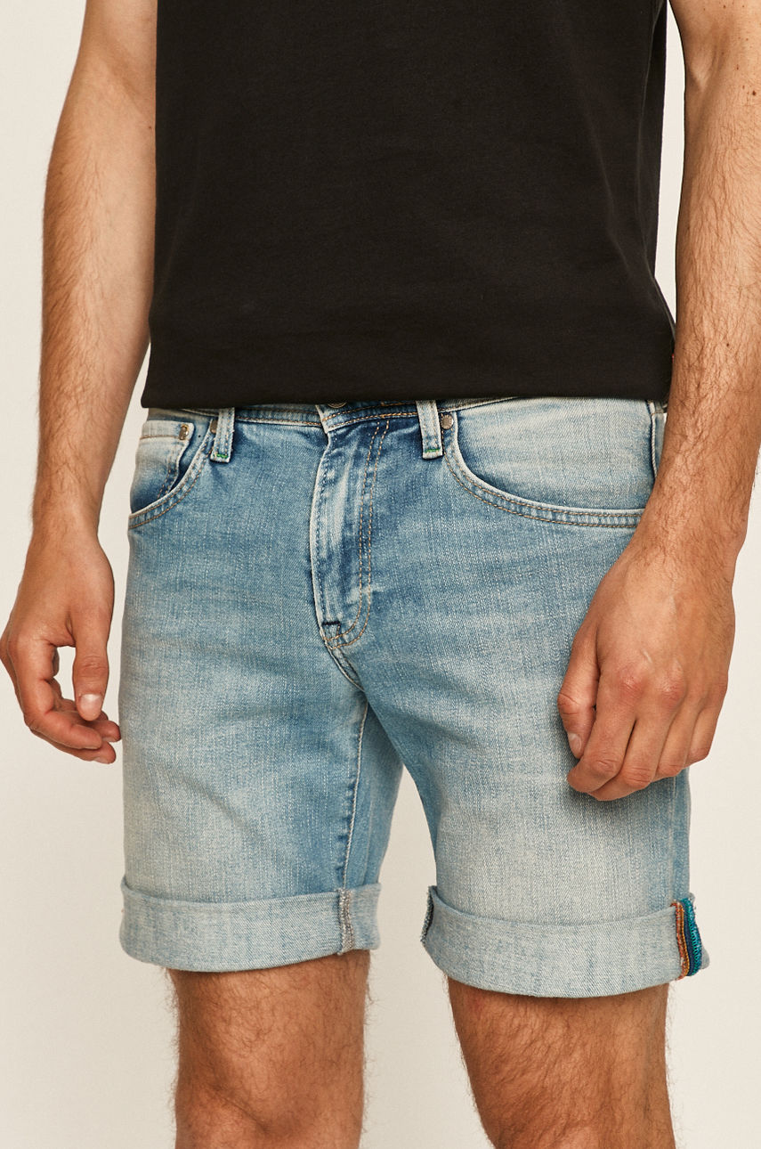 Pepe Jeans - Szorty jeansowe Cane niebieski PM800795PB4