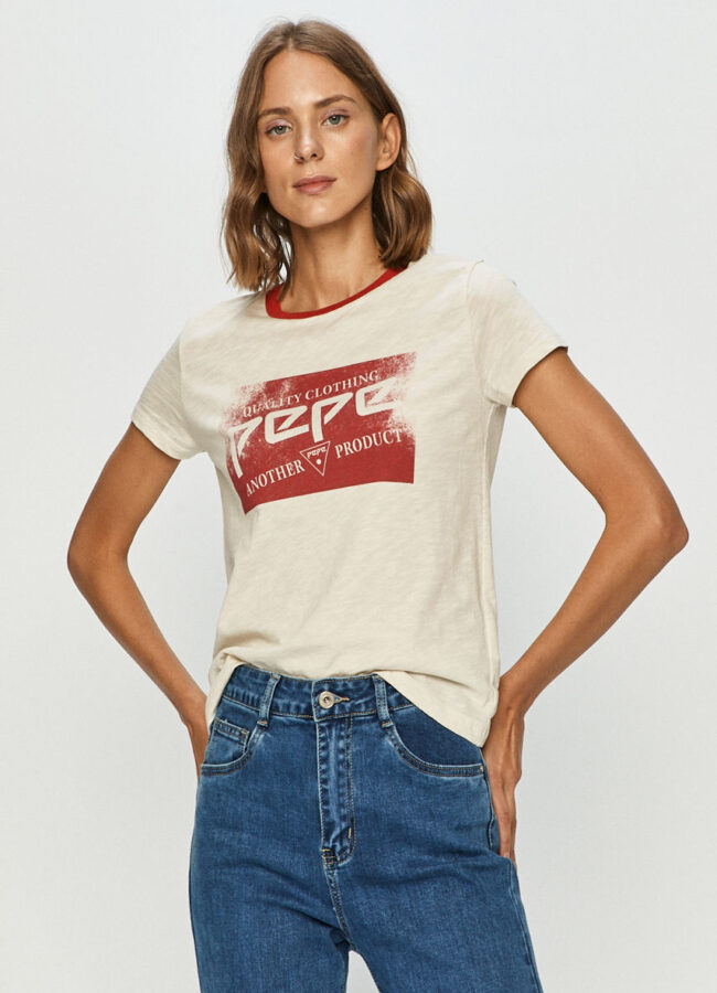 Pepe Jeans - T-shirt Atea czerwony PL504173.265