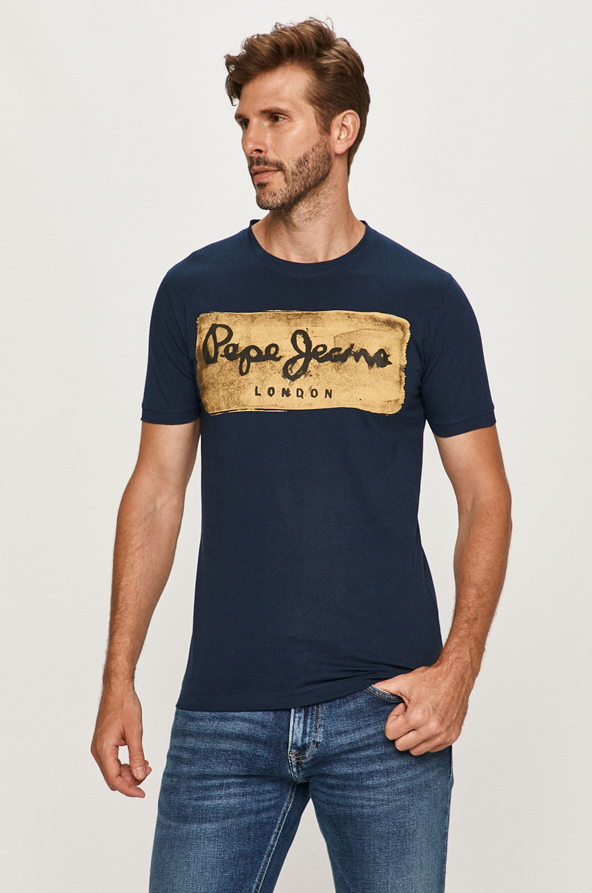 Pepe Jeans - T-shirt Charing granatowy PM503215.591