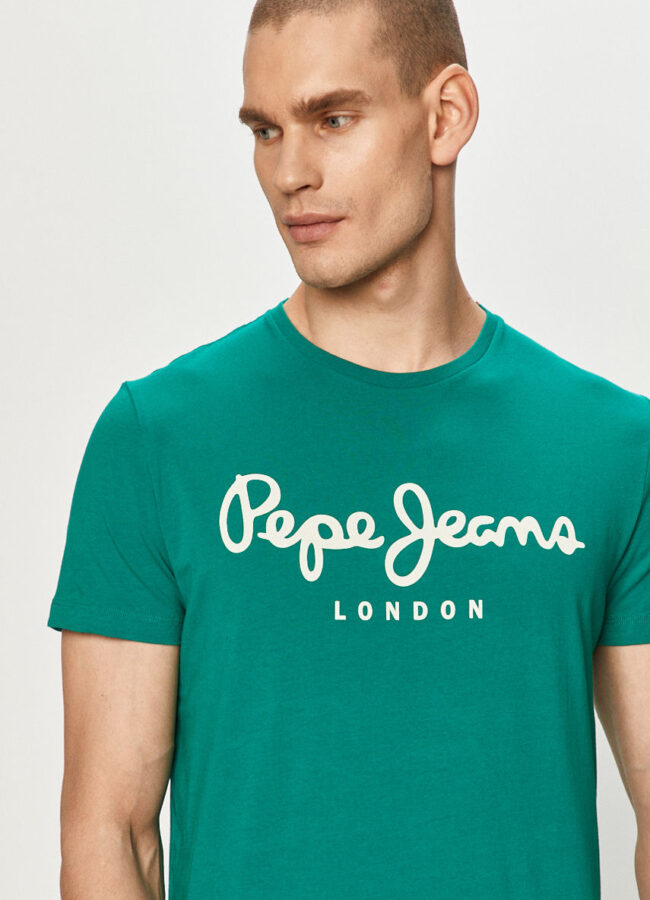 Pepe Jeans - T-shirt Original miętowy PM501594.651